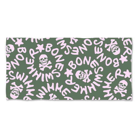 TELO GRANDE MICROFIBRA - 298T LOGO MILITARY + ROSA CHIARO // Lastchance