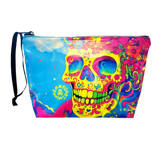 TOILETRY BAG SKULL WAVE