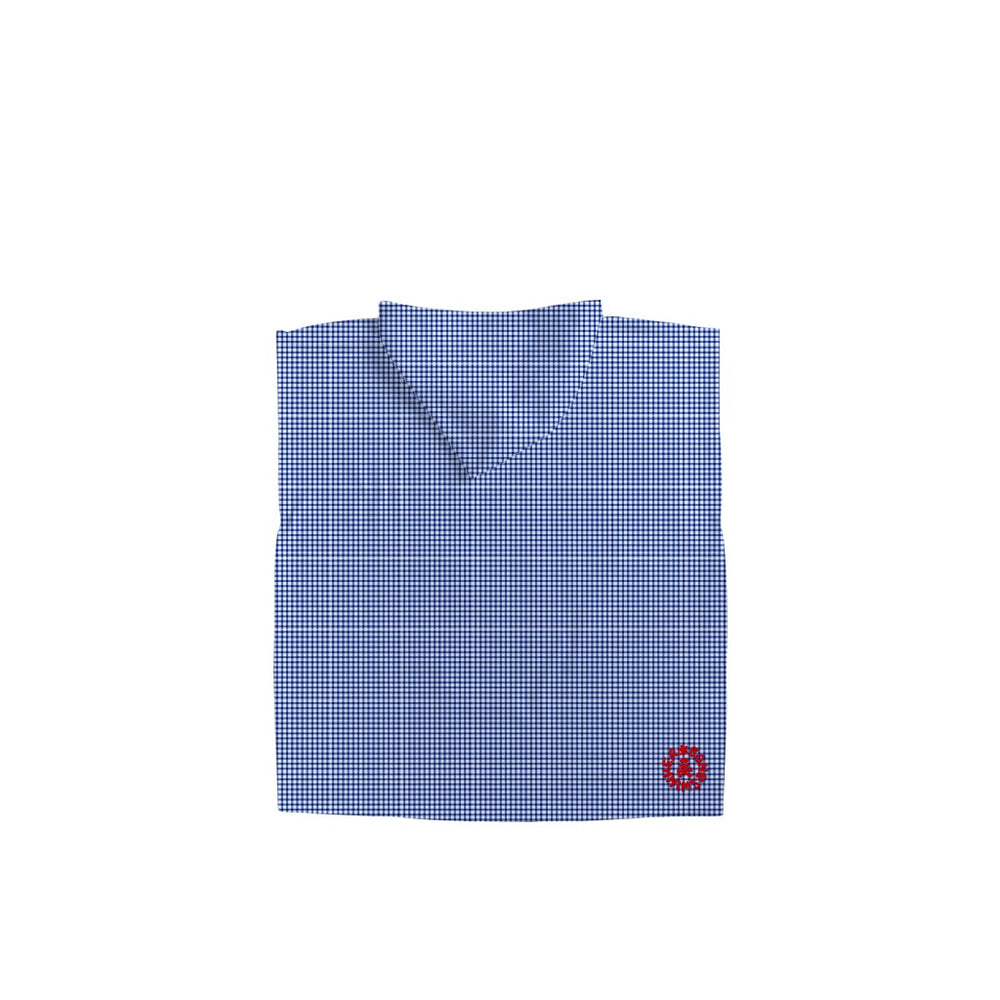PONCHO 2/4 ANNI  - 001PK VICHY BLU // LastChance