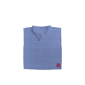 PONCHO 2/4 ANNI  - 001PK VICHY BLU // LastChance