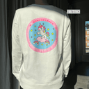 WHITE SWEATSHIRT - UNICORN // LastChance