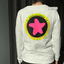 SWEAT-SHIRT BLANC - ÉTOILE FUCHSIA // LastChance