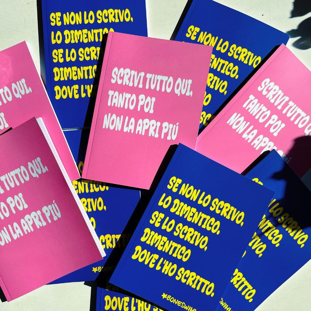 BLOCK NOTES A RIGHE - rosa