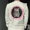 WHITE SWEATSHIRT - ZEBRA BEAR // LastChance