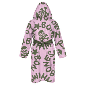 BATHROBE - 13AC Logo Pink Military Green