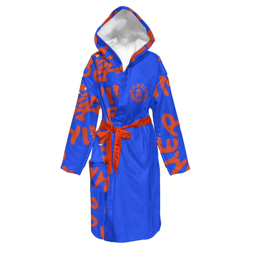 BATHROBE - 14AC Logo Bluette and Red