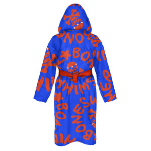 BATHROBE - 14AC Logo Bluette and Red