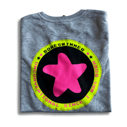 FELPA GRIGIA - STELLA FUCSIA // LastChance