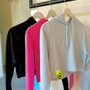 SHORT HOODIE - LIGHT BLUE // LastChance
