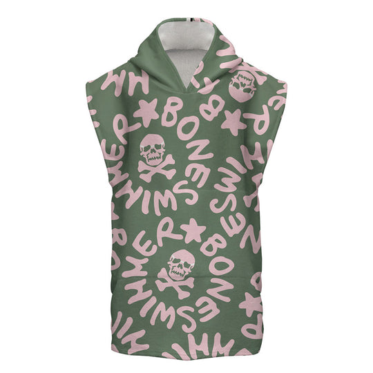 PONCHO MICROFIBRA - 26PO LOGO MILITARY + ROSA CHIARO // LastChance