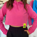 FELPA CAPPUCCIO CORTA - FUCSIA // LastChance