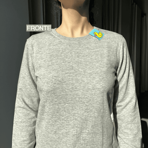 FELPA GRIGIA - BOLLO PAPERA