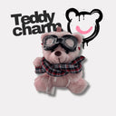 TEDDY CHARM - Sciarpa tartan + lettera