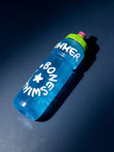 Borraccia Sport 750 ml — Boneswimmer Trasparente Azzurra Logo Bianco