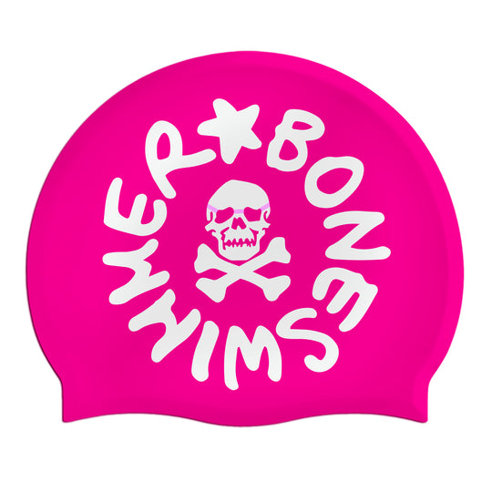 CUFFIA FUXIA Logo BIANCO grande