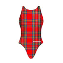 WOMEN'S ONE PIECE SWIMSUIT - PINUP - 527P TARTAN - Training swimsuit