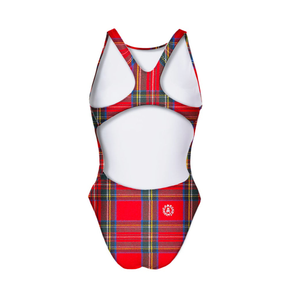 COSTUME INTERO DONNA - PINUP - 527P TARTAN - Costume da allenamento