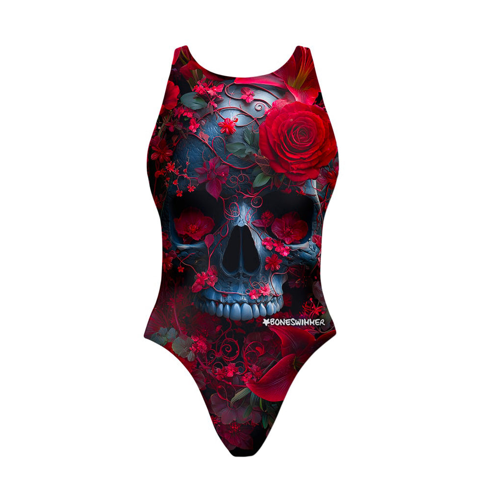 COSTUME INTERO DONNA - PINUP - 520P TESCHIO CREMISI - Costume da allenamento