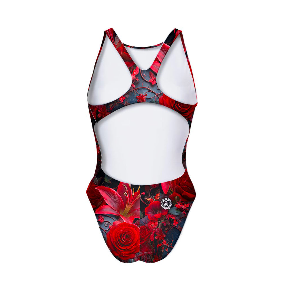 COSTUME INTERO DONNA - PINUP - 520P TESCHIO CREMISI - Costume da allenamento