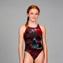 COSTUME INTERO BAMBINA - PINUP - 520P TESCHIO CREMISI - Costume da allenamento