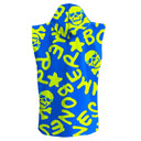 MICROFIBER PONCHO - 50POF TURQUOISE YELLOW LOGO