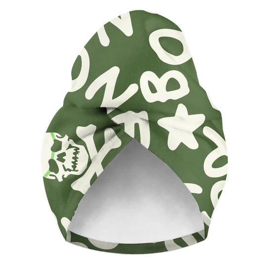 TURBANTE SAHARA - 38S VERDE MIL LOGO NATURALE