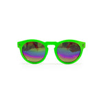 OCCHIALI DA SOLE TONDI - VERDE FLUO + FUXIA FLUO