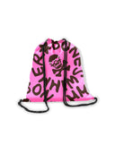 SAC À DOS EN MICROFIBRE - 125Z LOGO CHOCOLAT ROSE