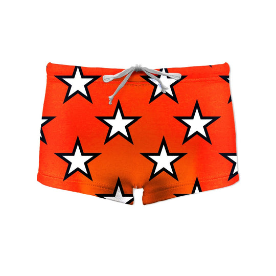 TOBAGO ARANCIO STELLE BIANCO - L023TOF // LastChance