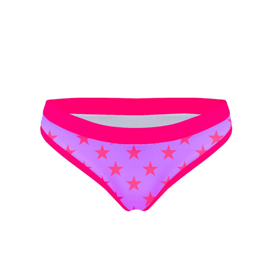 BIG SUR LILAC STARS FLUO RED - L020BIF