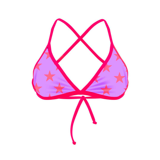 TAHITI LILLA STELLE ROSSO FLUO - L020TAF // LastChance