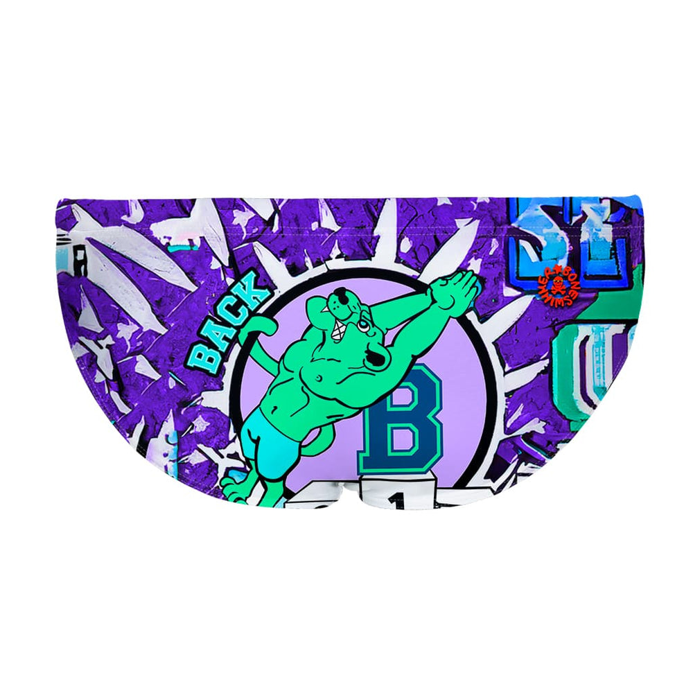 La vista posteriore del costume da nuoto Boneswimmer H2OTTO BACK  con una tigre che si tuffa a dorso