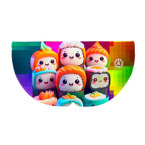 La vista posteriore del costume da nuoto Boneswimmer H2OTTO SUSHI  con roll sushi in stile kawaii