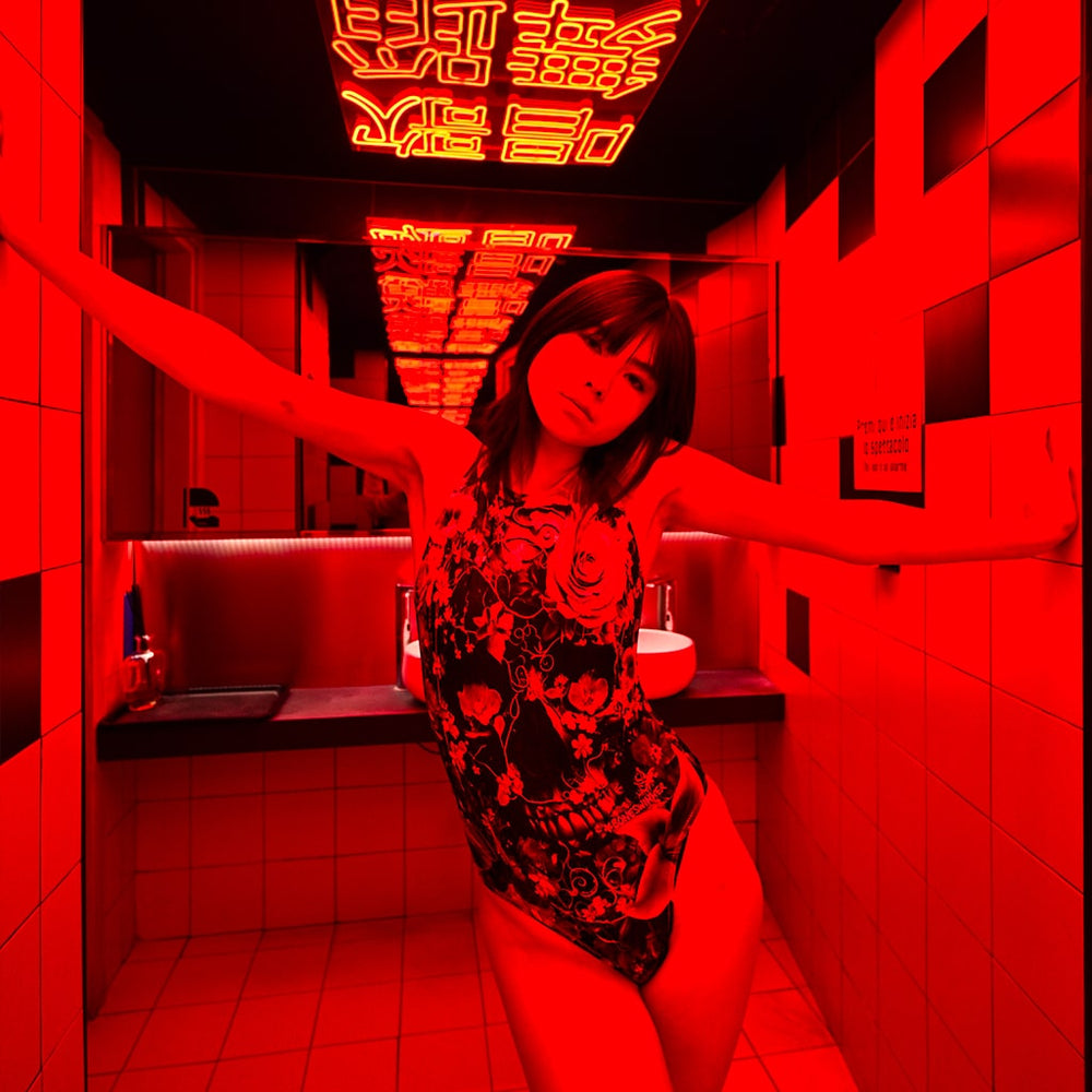 COSTUME INTERO DONNA - PINUP - 520P TESCHIO CREMISI - Costume da allenamento