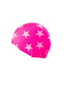 LYCRA CAP - L028CF FUCHSIA PINK STARS