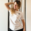 T-SHIRT BIANCA LOGO NERO // LastChance