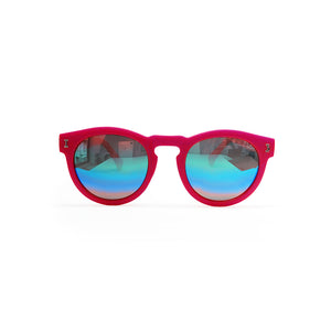 OCCHIALI DA SOLE TONDI - ROSSO