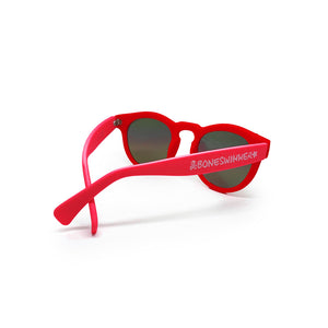 OCCHIALI DA SOLE TONDI - ROSSO