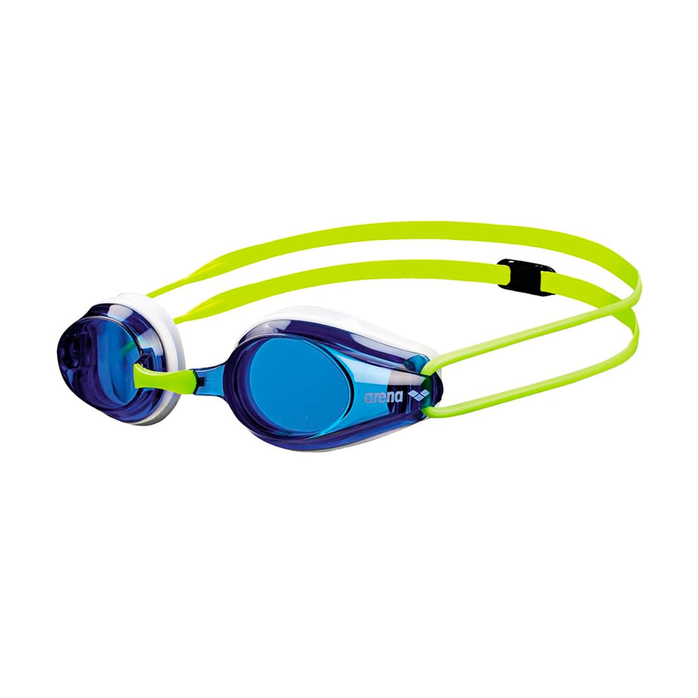 Occhialini da nuoto Arena Track Junior blu e verde fluo
