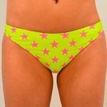 PAPEETE GIALLO STELLE FUCSIA FLUO - L024PAF