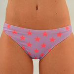 PAPEETE LILLA STELLE ROSSO FLUO - L020PAF