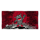 Telo da piscina Boneswimmer in microfibra linea BRUTALE con un simpatico mostro in stile pop art