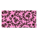 GRANDE SERVIETTE EN MICROFIBRE - 364T LOGO CHOCOLAT ROSE