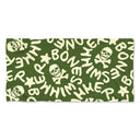 LARGE MICROFIBER TOWEL - 363T MIL GREEN NATURAL LOGO