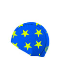 LYCRA CAP - L027CF TURQUOISE YELLOW STARS