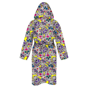 BATHROBE - 5ACF Mexican Skulls // LastChance