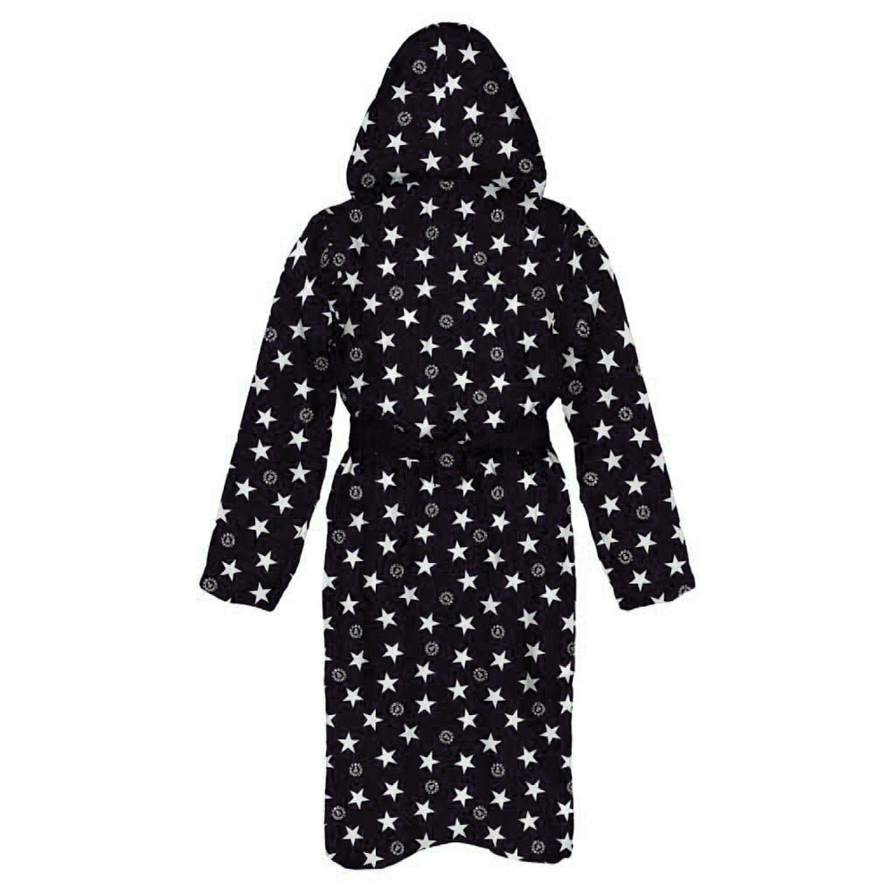 BATHROBE - 7AC BLACK WHITE STARS