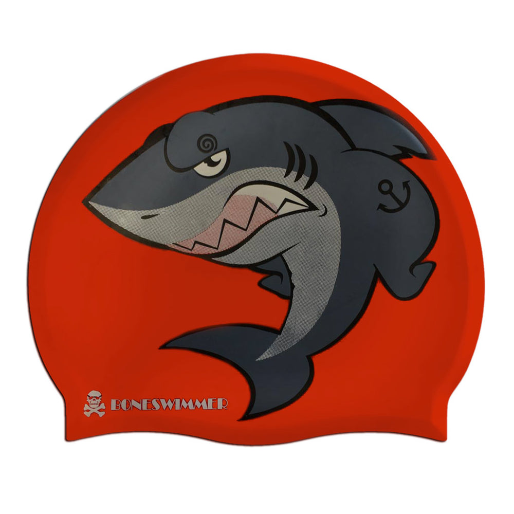 "SHARK" SWIM CAP