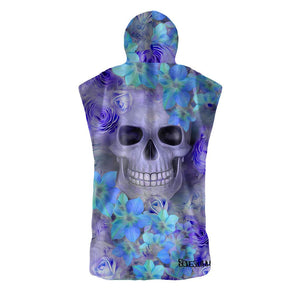 PONCHO MICROFIBRA - 11PO SKULL LILLA