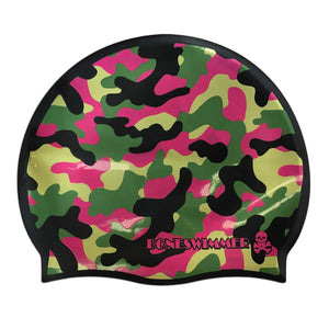 "CAMOU FUXIA" SWIM CAP